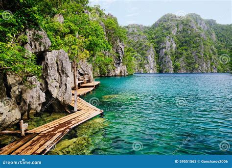 philippines coron island kayangan lake stock image image  island