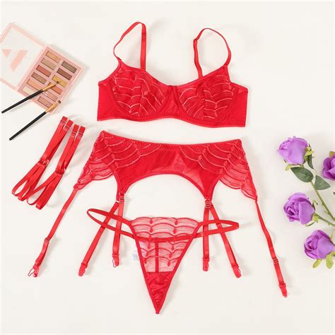 Generic Ins New Complex Craft Drawstring Adjustable Lace Sexy Lingerie Suit Women