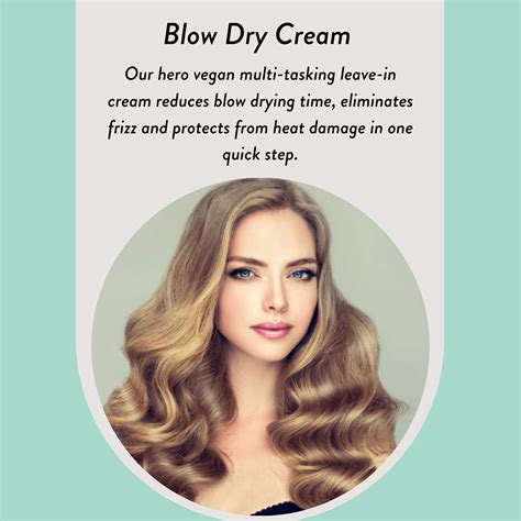 Hair Blow Dry Cream Anti Frizz Heat Protection Beauty Hiddens