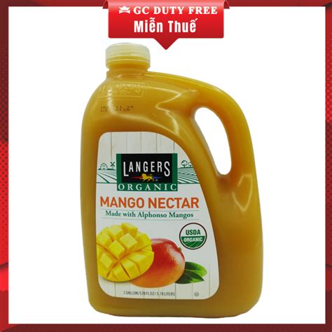 Langers Organic Mango Nectar 1 Gallon Golden Century Trading Company