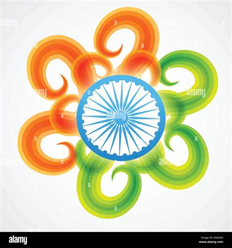 beautiful indian flag design ilustraciones svg