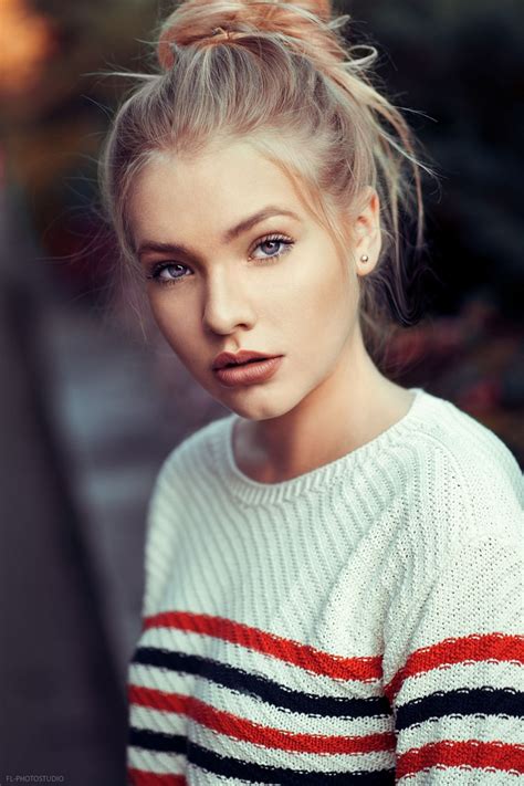 Blue Eyes Women Model Looking At Viewer Portrait Blonde Anna