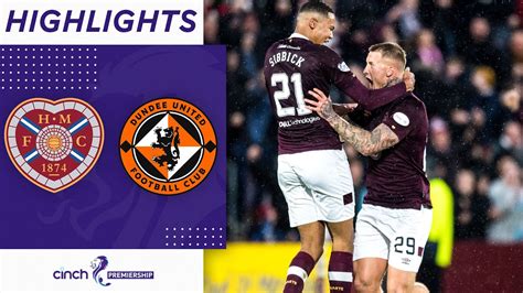 Heart Of Midlothian 3 1 Dundee United Humphrys Nets Stunning 50 Yard