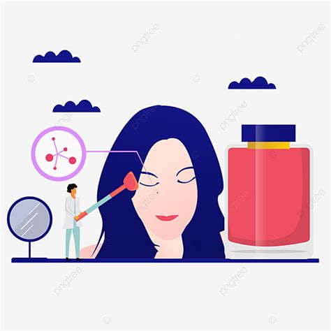 Skincare Illustration Vector Hd Images Facelift Skincare Flat