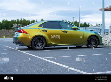 Moss Norway August 25 2023 Color Changing Vinyl Wrap On A Lexus Is