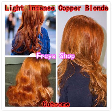 Light Intense Copper Blonde Hair Color With Oxidant Bob Keratin