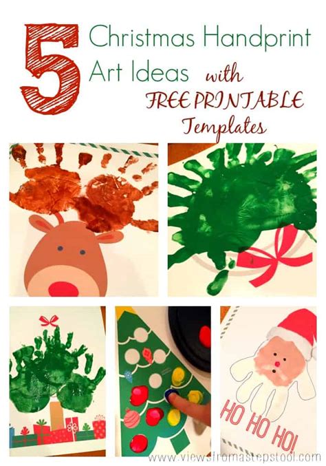 5 Christmas Handprint Art Printables For Ting Decor Or Fun