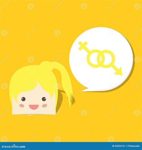 Cartoon Doodle Girl Witch Speech Bubble Say Sex Education Vector