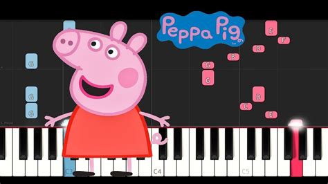 Peppa Pig Theme Piano Tutorial Youtube