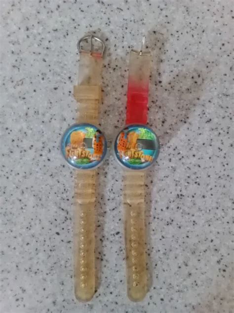 Hula Hoops Meets The Flintstones Promotional Wrist Watch X2 Need New