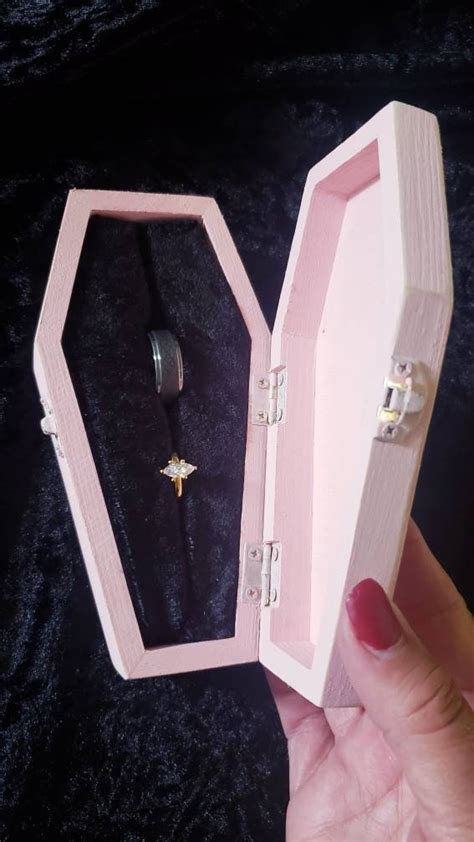Gothic Kawaii Pink Coffin Hot Pink Skull Rose Valloween Decor Etsy