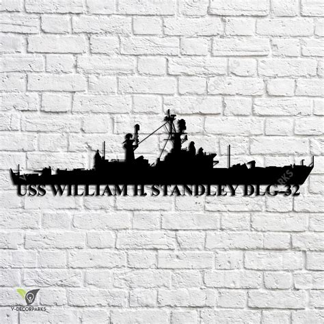 Uss William H Standley Dlg 32 Navy Ship Metal Art Navy Ships