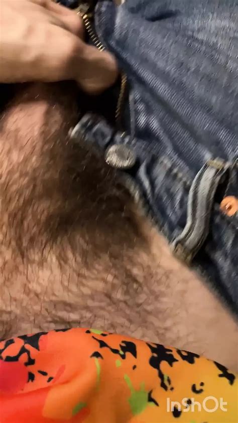 Unzipping My Jeans To Pull Out My Very Hairy Flaccid Uncut Dick And Balls No Audio Gay Porn