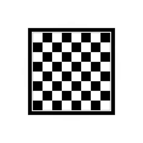Черно-белая шахматная доска | Премиум векторы