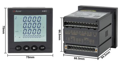 Amc Series Ac Panel Meter Ma Dc Digital Multifunction Power