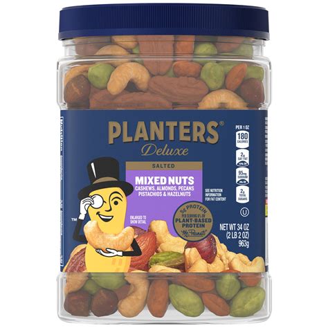 Planters Deluxe Mixed Nuts Oz Walmart