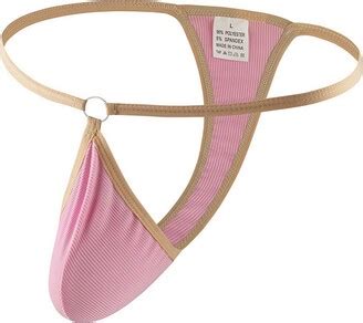 Faringoto Men S Ice Silk Thong Low Rise Bikini Briefs Underwear Purple ShopStyle