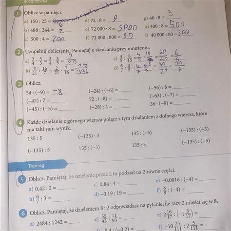 BARDZO PILNE NA JUTRO Matematyka Klasa 6 Strona 51 Cwiczenia Od