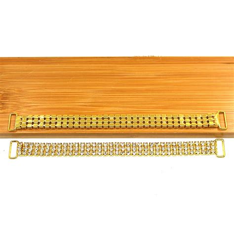 2pcs 3 Rows 167mm Crystal Rhinestone Bikini Connec Vicedeal