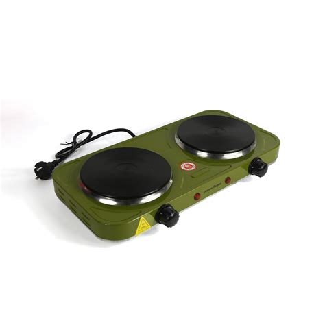 Double Electric Furnace Hot Plate W Cooktop Electric Burner Portable Hot Plate Travel Cook