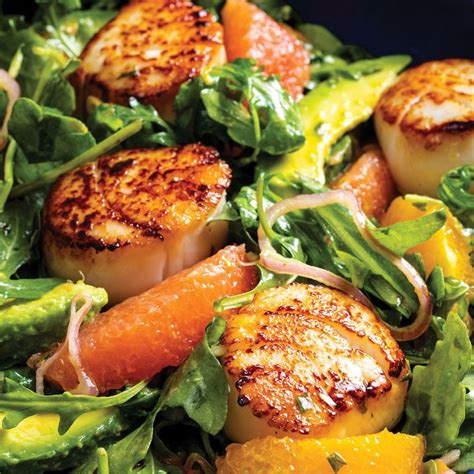 Seared Scallops With Citrus And Avocado Salad Cooks Country