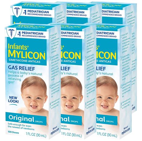 Mylicon Infant Drops Anti Gas Relief Original Formula 1 Oz Pack Of 6