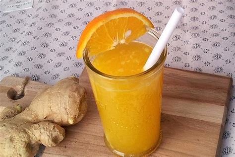 Orange Juice With Ginger And Turmeric