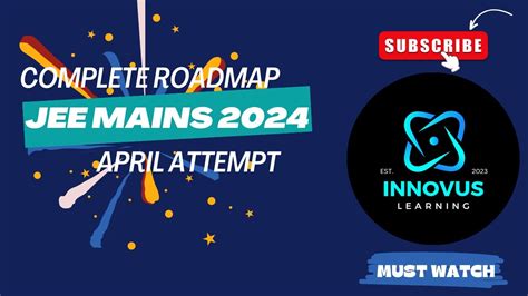 Complete Roadmap For JEE Main 2024 April Attempt For 99 Percentile