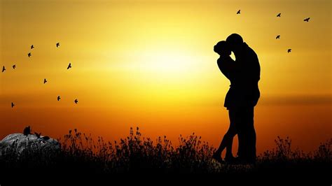 Sunset Illustration Couple Love Hd Wallpaper Peakpx