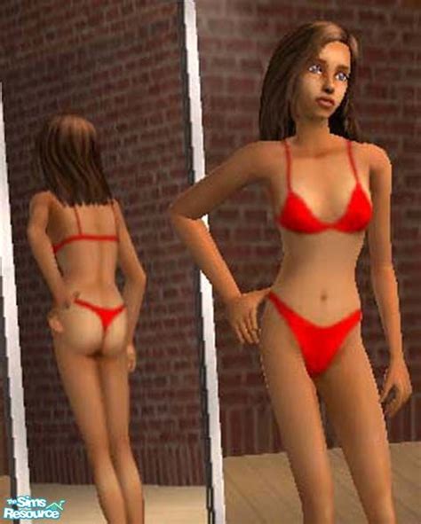 The Sims Resource Thong Bikini