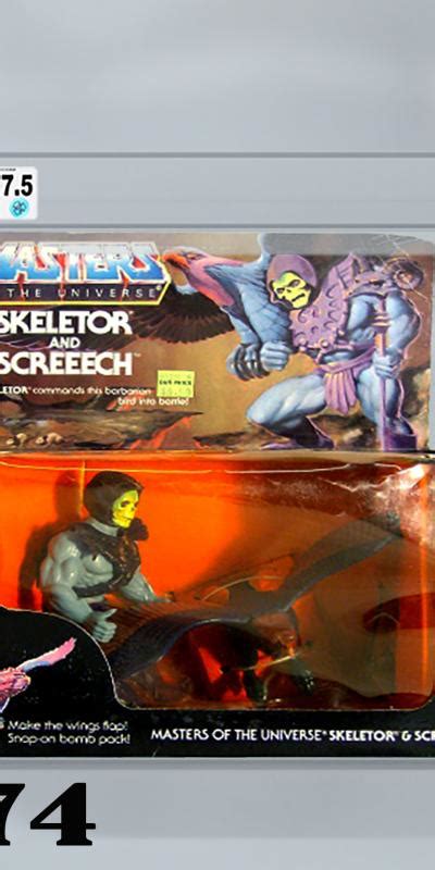 Display Case Skeletor And Screech Tset Motu Canadian Acrylic Display