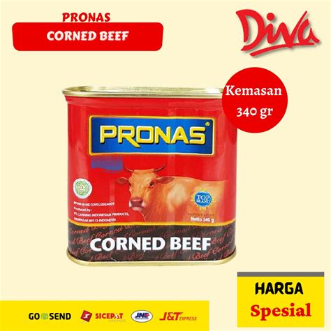 Jual 340gr Pronas Kornet Sapi Corned Beef Shopee Indonesia