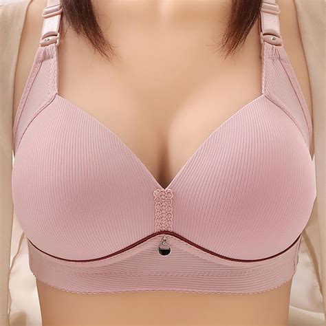 Amidoa Women Bras Plus Size Push Up Large Bust Full Figure Wireless Bras Womens Lingerie L