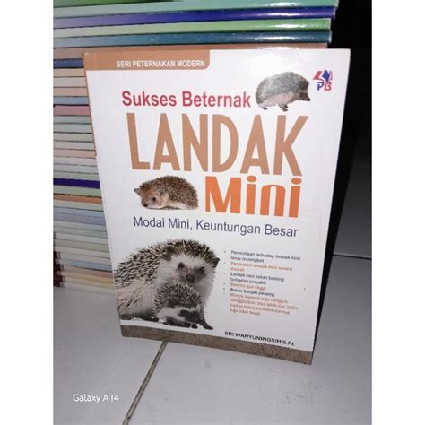 Jual BUKU SUKSES BETERNAK LANDAK MINI Modal MINI Keuntungan Besar