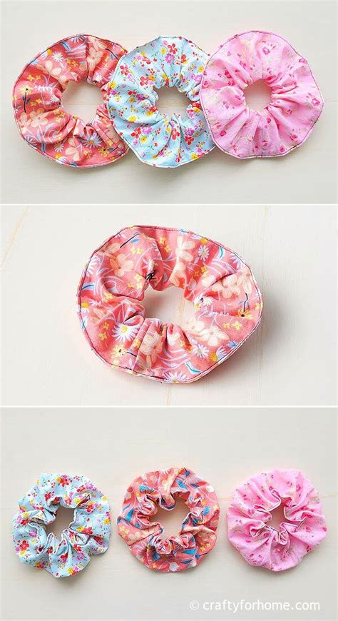 Hair Scrunchie Sewing Tutorial In 2024 Diy Hair Bow Holder