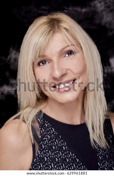 Mature Blond Womana Smling Face Slavic Stock Photo Shutterstock