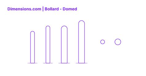 Bollard Domed Dimensions Drawings Dimensions