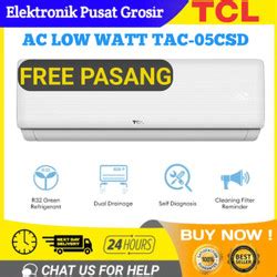 Promo AC TCL 1 2 PK TAC 05CSD XS Standar Low Watt Tcl Tac05csd Tac 05