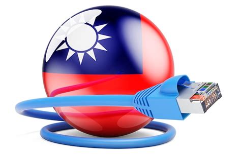 Premium Photo Internet Connection In Taiwan Lan Cable With Taiwanese