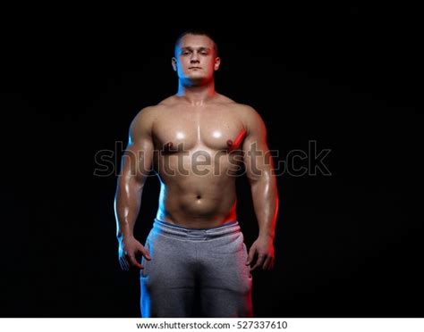 Male Bodybuilder Athlete Naked Torso Posing Stock Photo Shutterstock