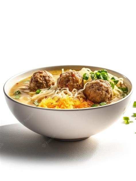 Premium AI Image | A bowl of Bakso