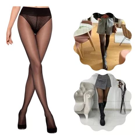 Meia Calça Fio 20 Preta Nude Premium Otima Elasticidade MercadoLivre