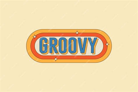 Premium Vector | Groovy retro vintage sign design