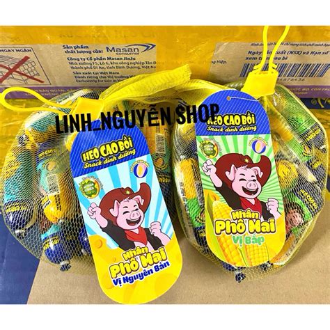 Xúc xích HEO CAO BỒI Nhân Phô Mai Vị Bắp túi 15 cây x 32gr | Shopee ...
