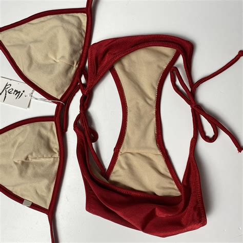 Beaded Triangle Bikini Set Brand Omai Would Fit Depop