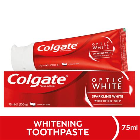 colgate optic white sparkling white whitening toothpaste ml
