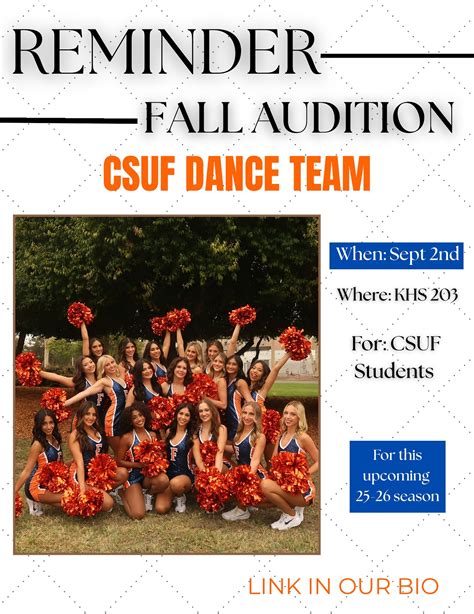 CSUF Dance Team - SAVE THE DATE 🤩‼️ Reminder!! —we’re... | Facebook