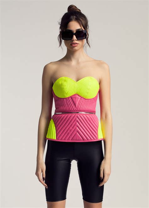 Neon Babe Corset Bescini Wear It With Love