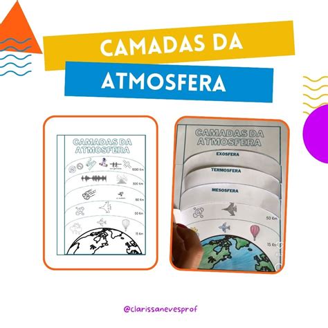 Atividade Camadas Da Atmosfera Loja Atividades Pedagógicas Clarissa Neves