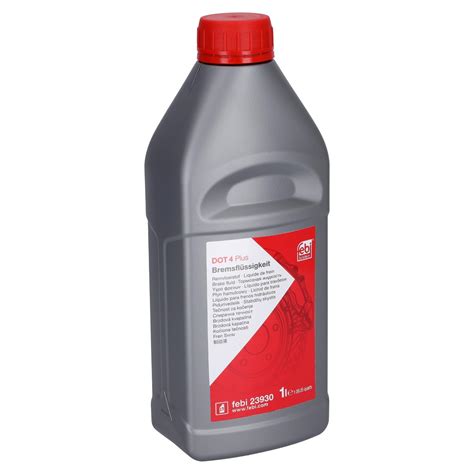 febi bilstein 23930 Brake Fluid DOT4 Plus, pack of one, 1 Litre ...